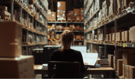 White and Blue Clean and Color Blocks Company Profile